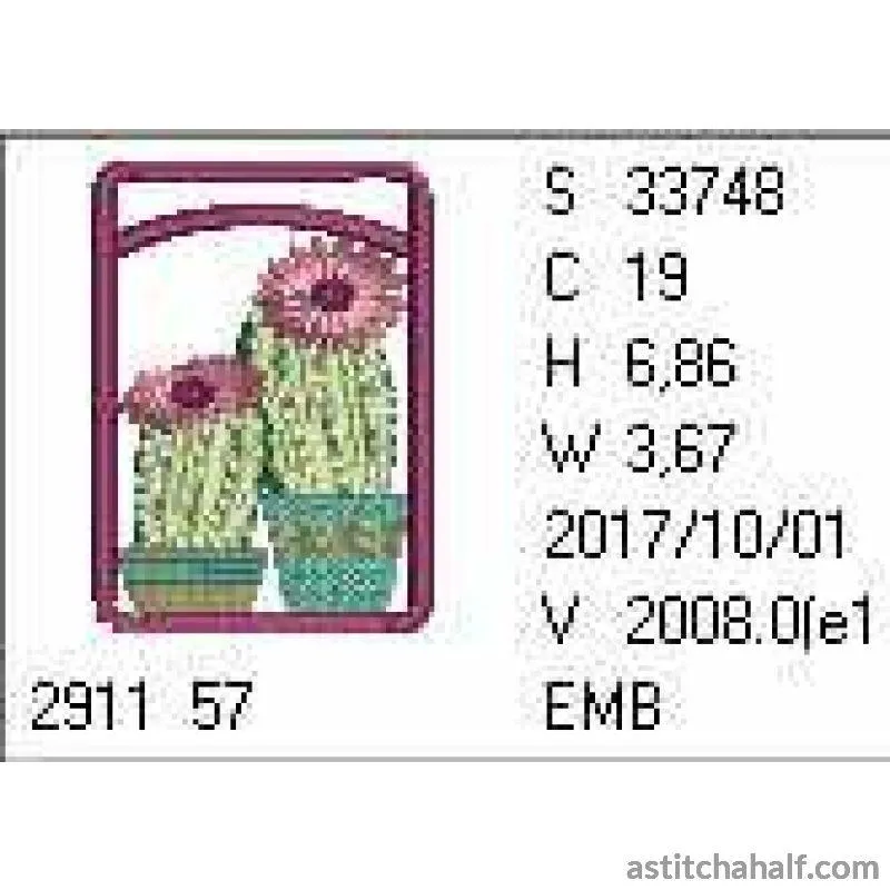 ITH Flowering Succulent Eyeglass Case
