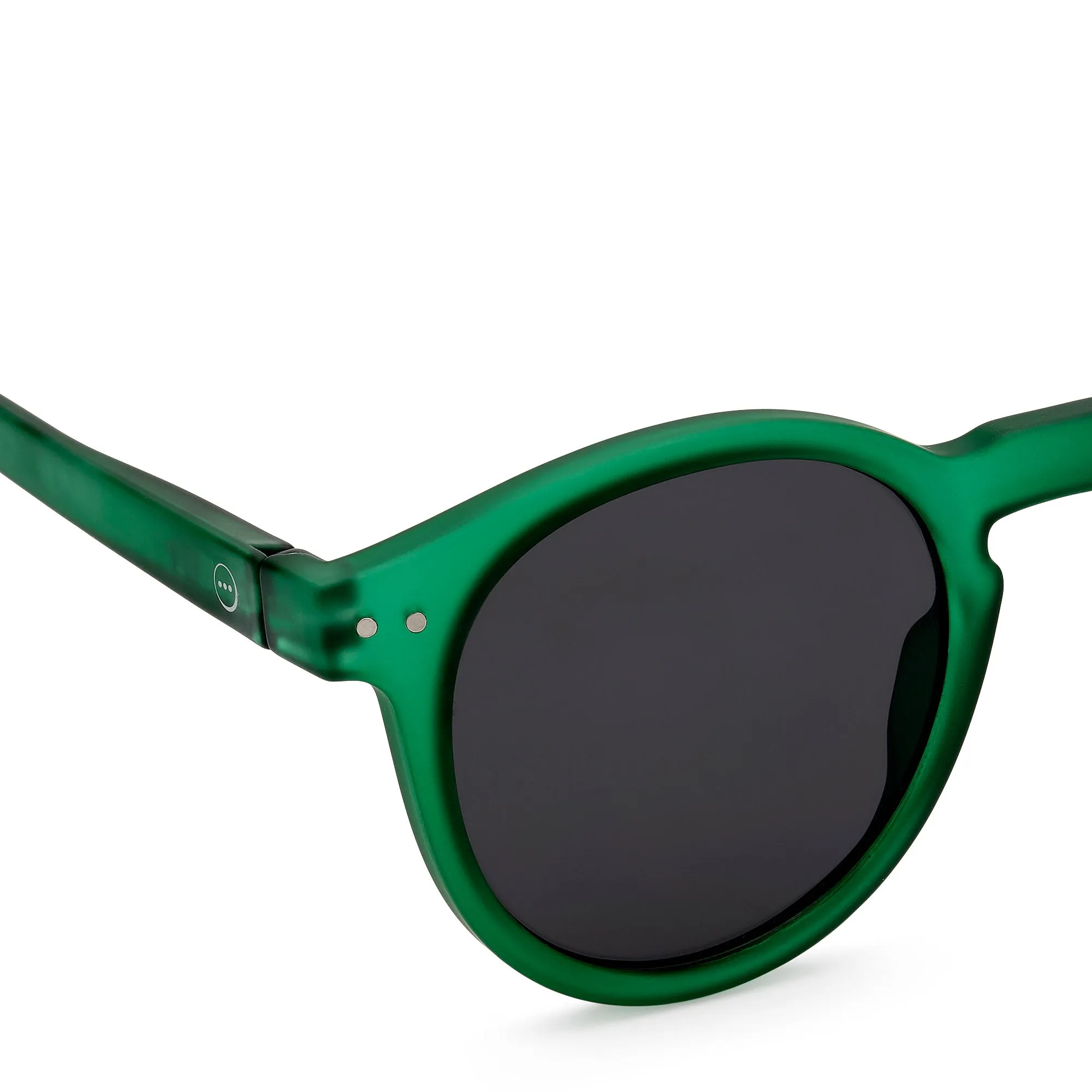 IZIPIZI Round Sunglasses #M - Green Crystal