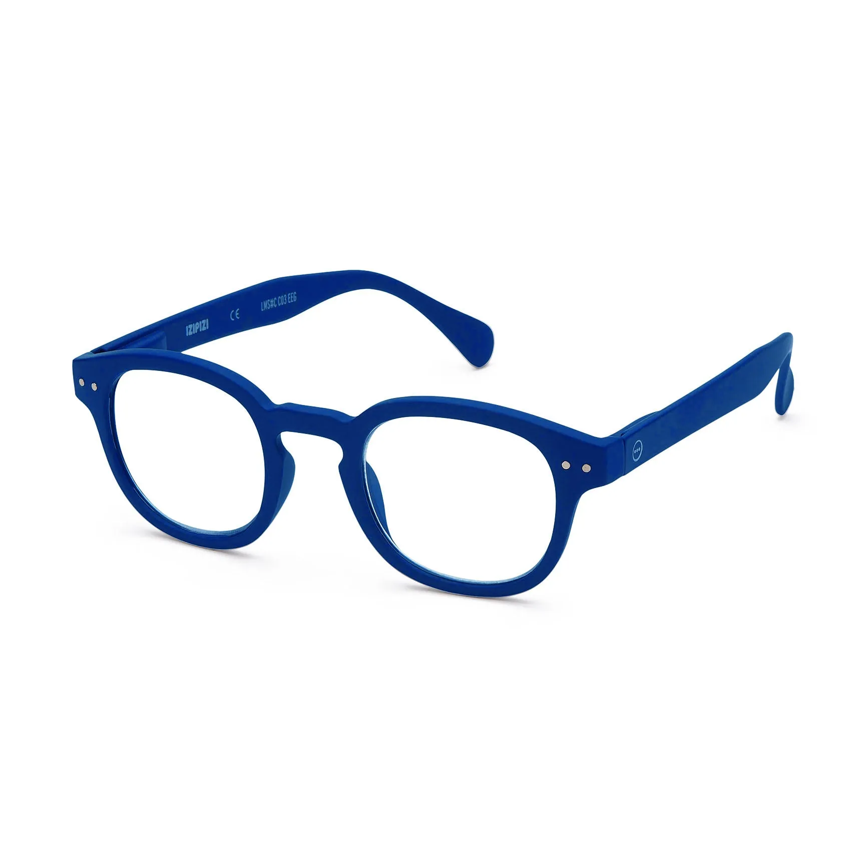 IZIPIZI Rounded-Edge Square Reading Glasses #C - Black