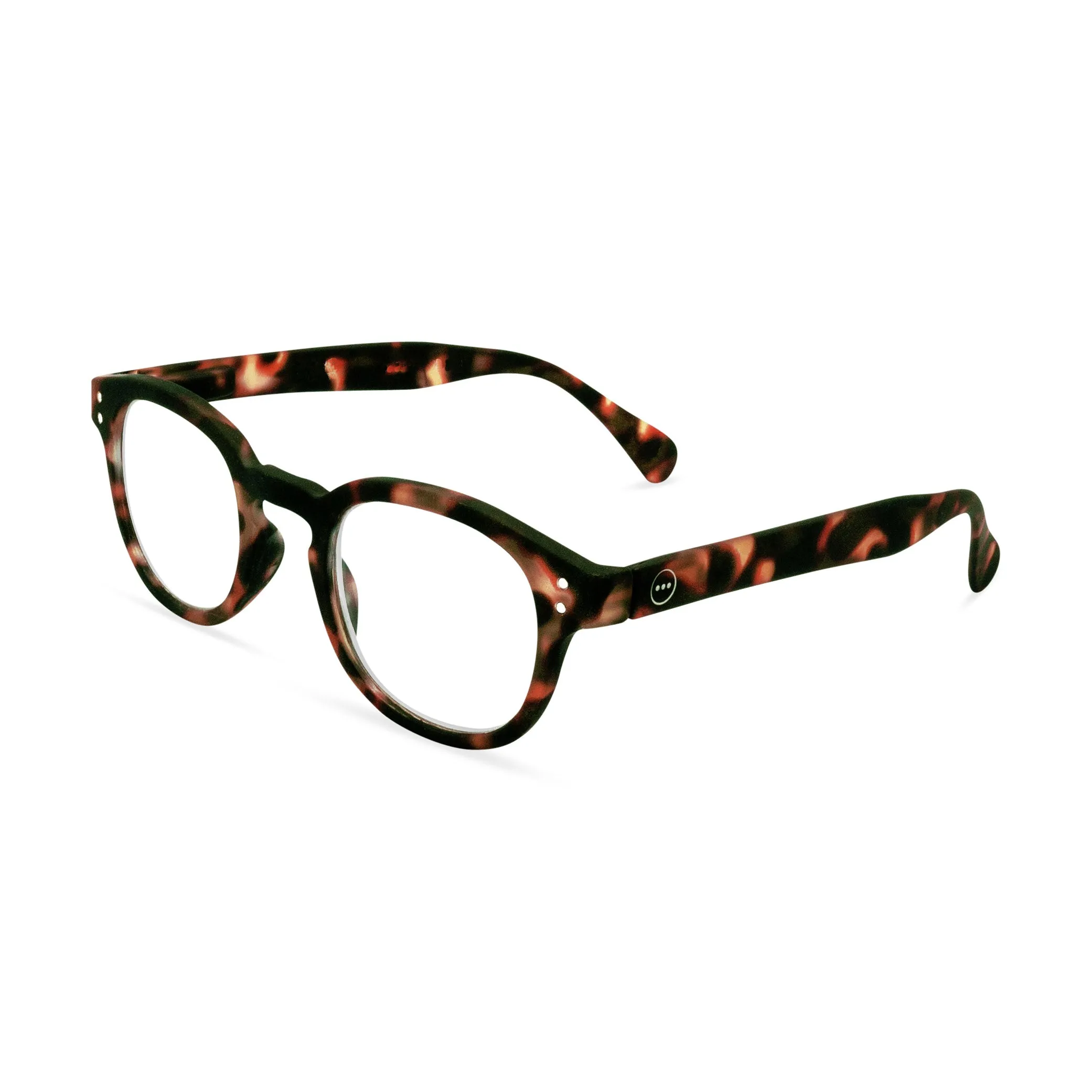IZIPIZI Rounded-Edge Square Reading Glasses #C - Black