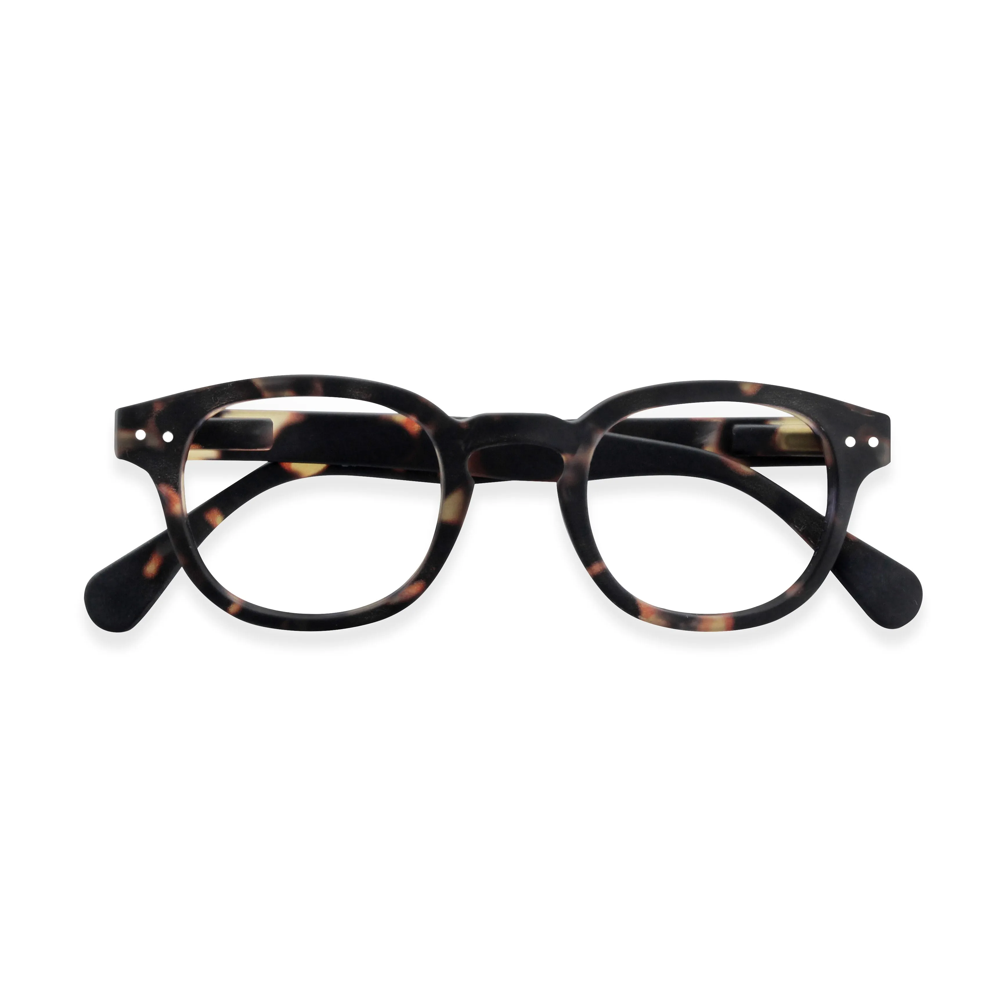 IZIPIZI Rounded-Edge Square Reading Glasses #C - Black