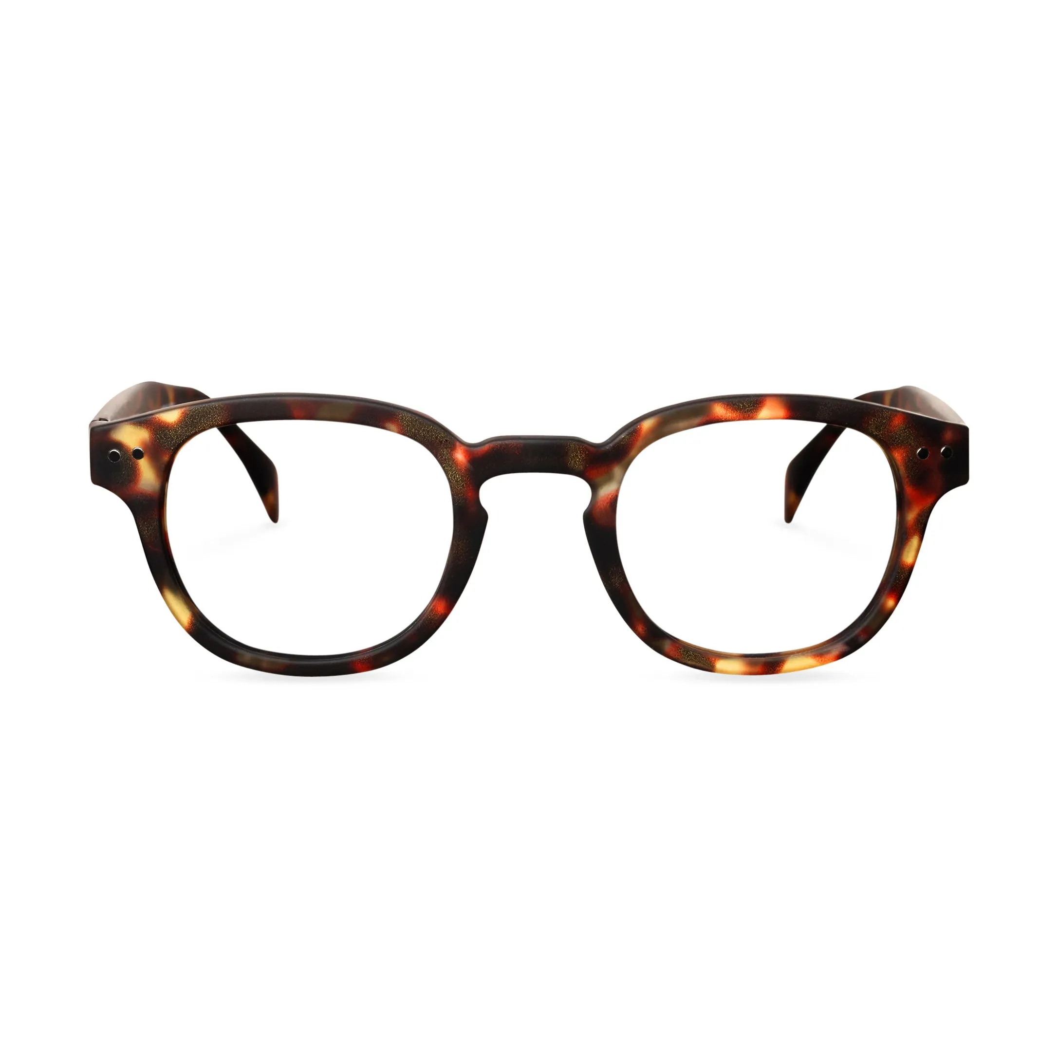 IZIPIZI Rounded-Edge Square Reading Glasses #C - Black
