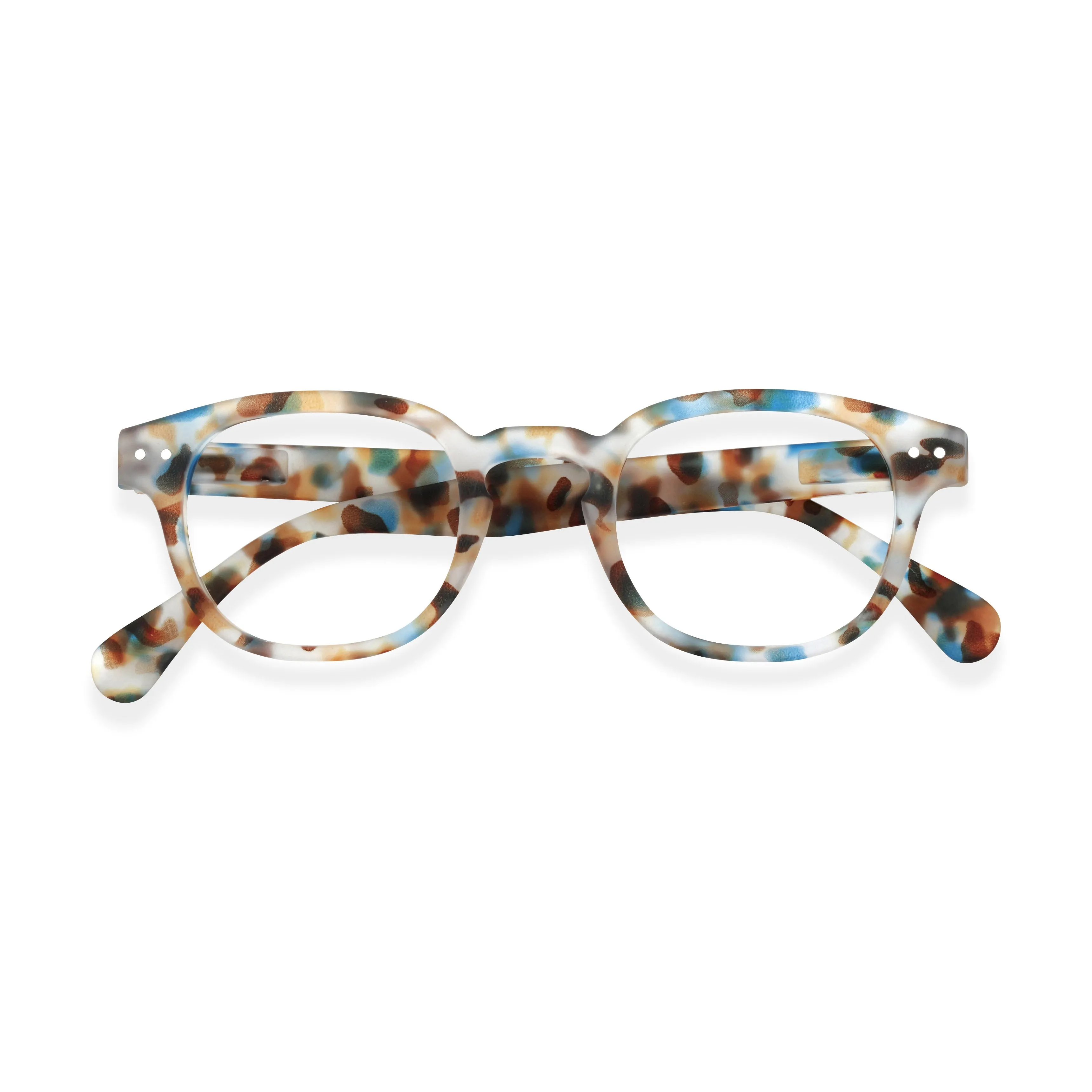 IZIPIZI Rounded-Edge Square Reading Glasses #C - Black