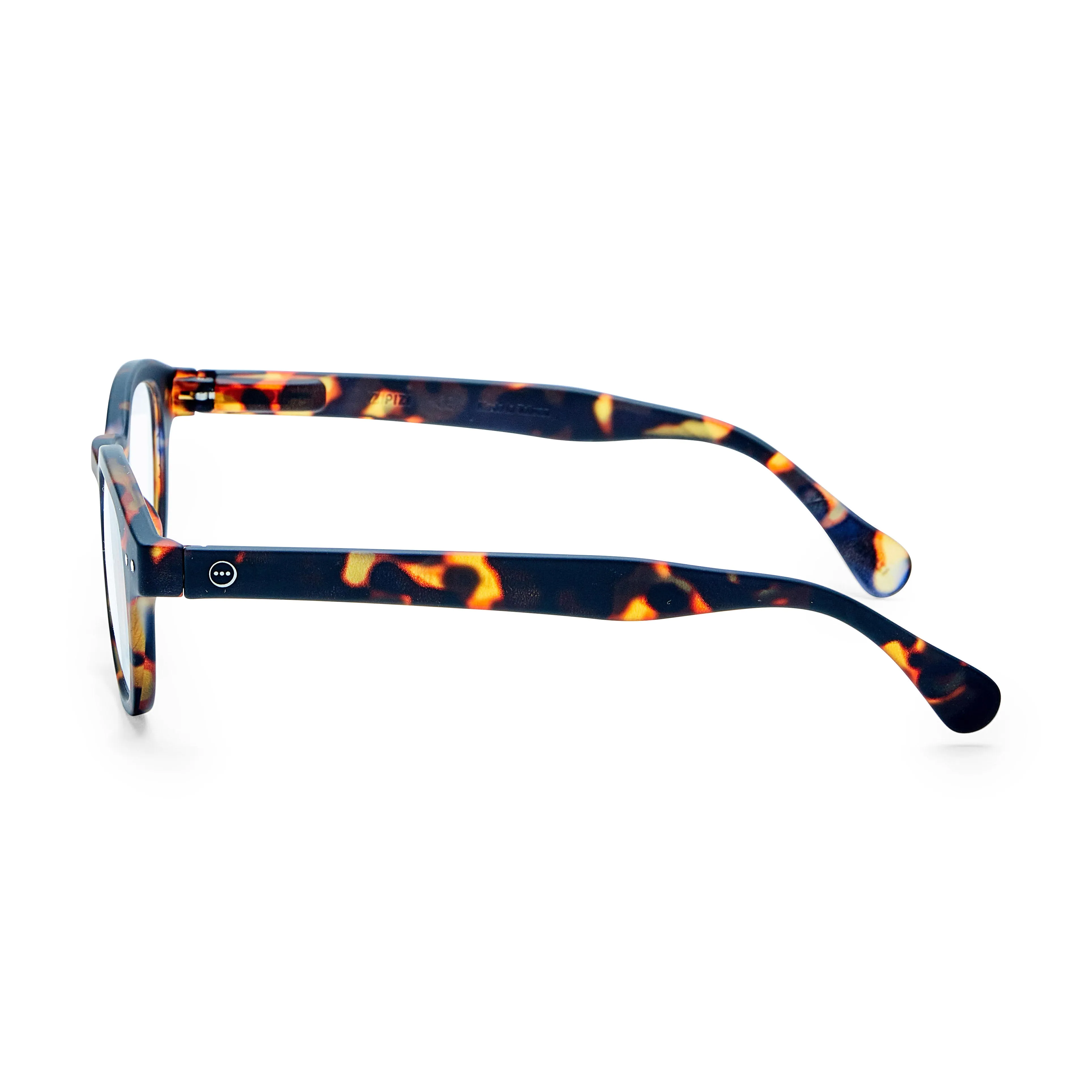 IZIPIZI Rounded-Edge Square Reading Glasses #C - Black