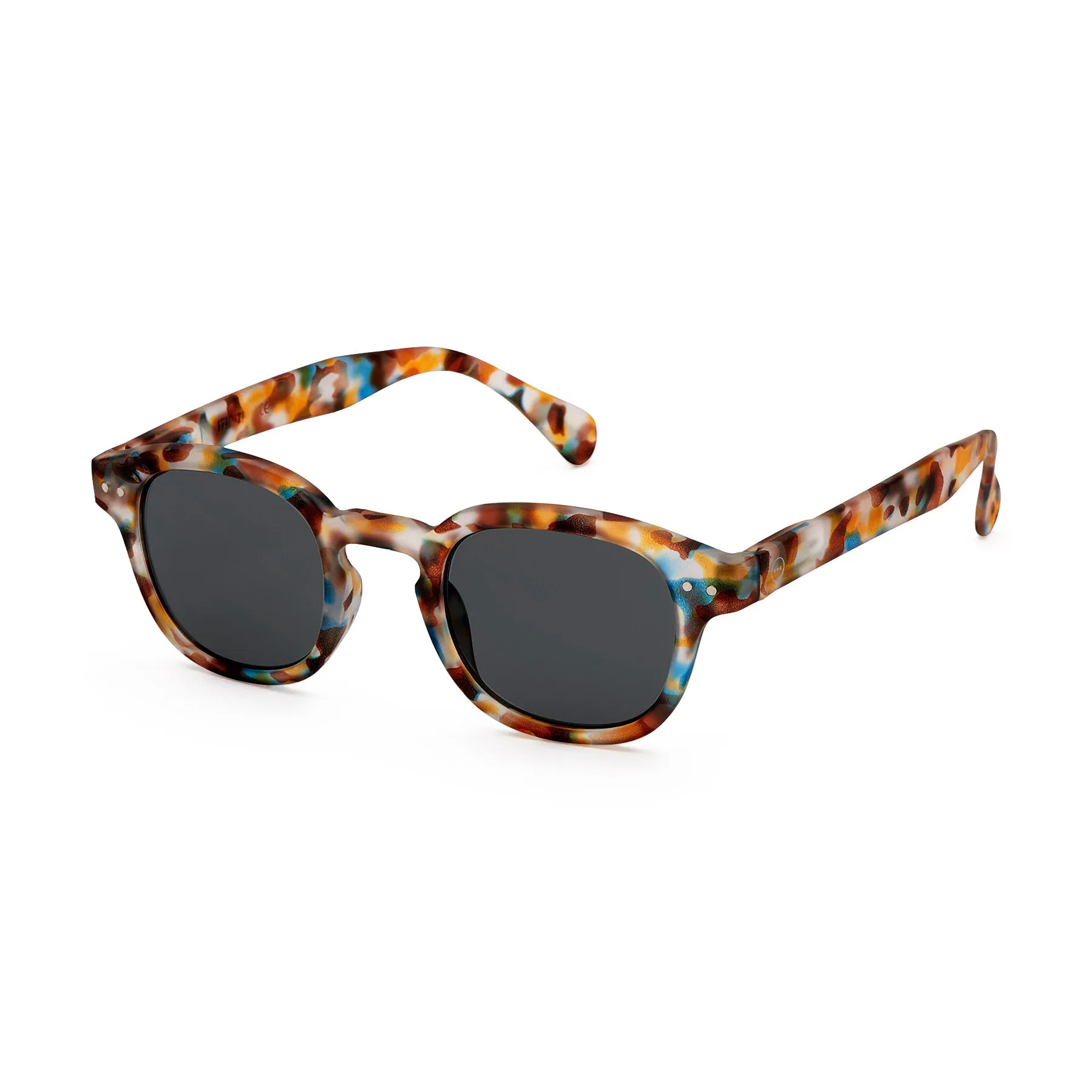 IZIPIZI Rounded-Edge Square Sunglasses #C - Blue Tortoise