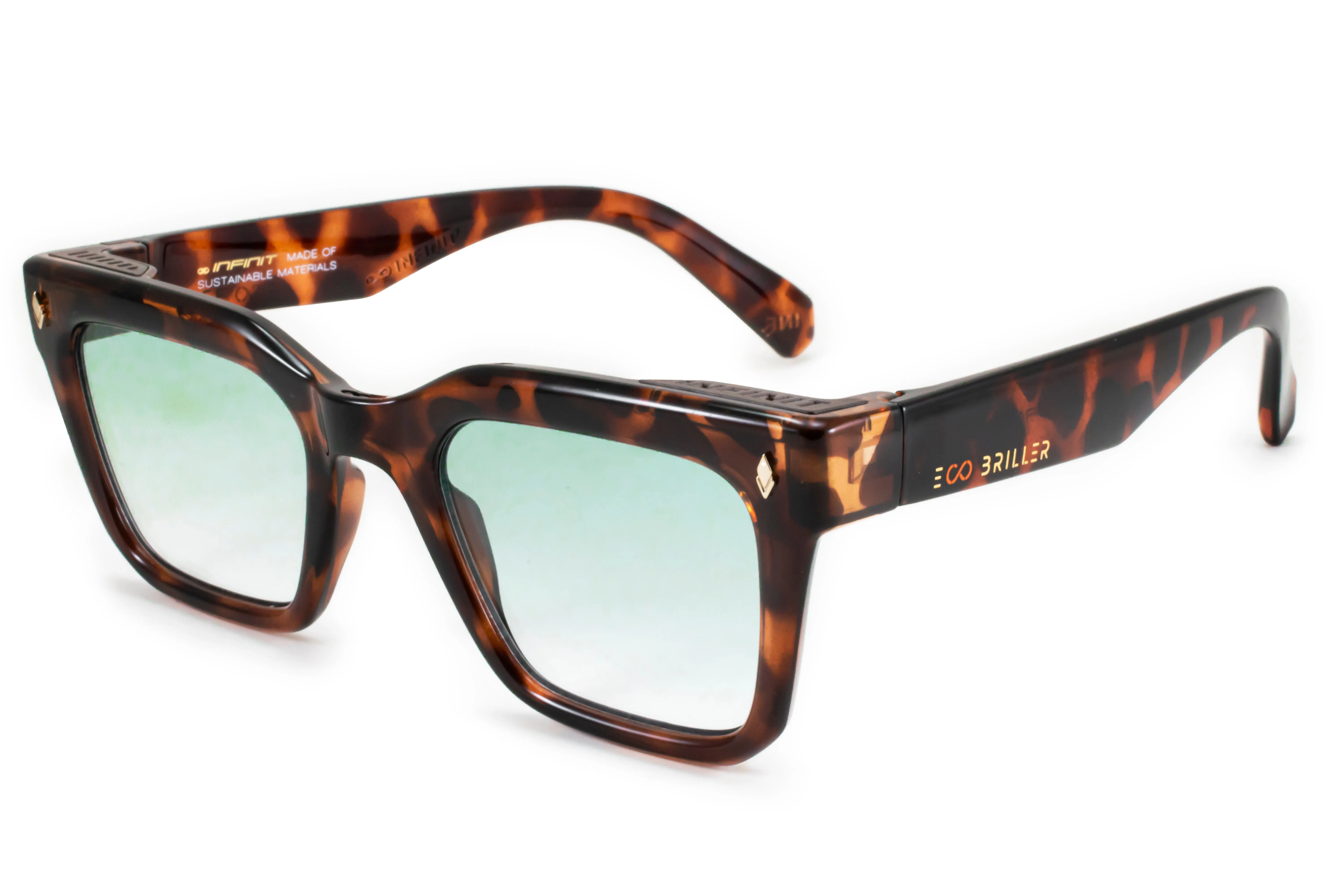 Jacobs Eco Briller - Tortoise - Green Gradient Lens