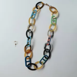 Jasmino Unique Multitasking Jewelry Necklace Eyeglass Chain For Women Made By Natural Buffalo Horn 8377
