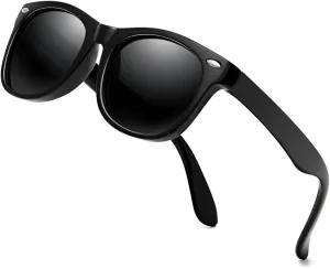 JASPIN Kids Polarized Sunglasses TPEE Rubber Flexible Frame for Boys Girls Age 3-9, 100% UV Protection. Toddler Sunglasses