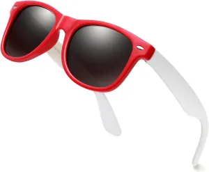 JASPIN Kids Polarized Sunglasses TPEE Rubber Flexible Frame for Boys Girls Age 3-9, 100% UV Protection. Toddler Sunglasses