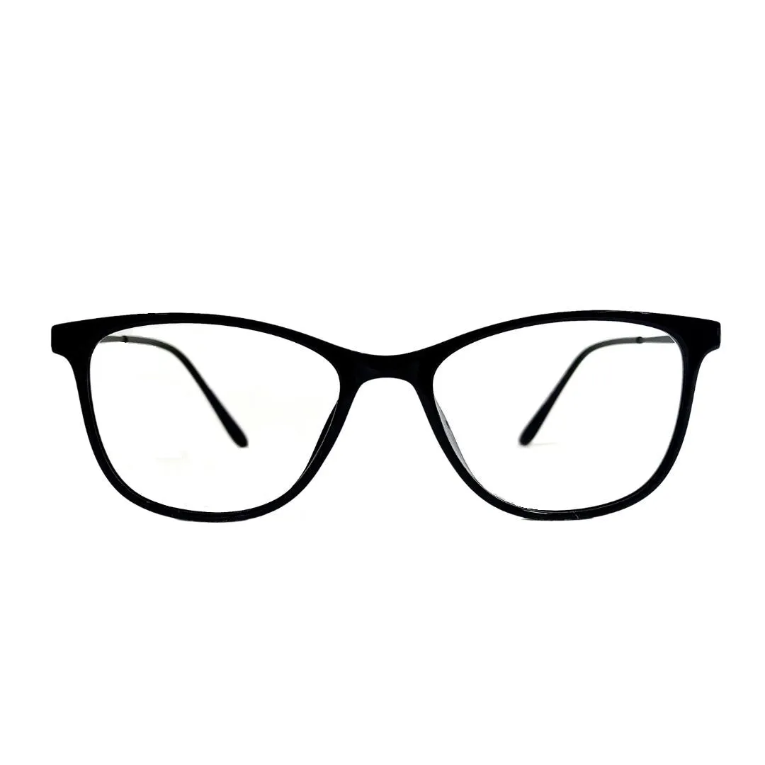 Jubleelens JB-59001 Cat-Eye Lined Specs Eyeglasses - Black Medium