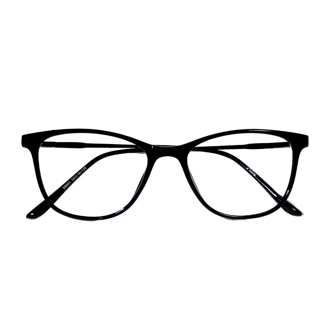 Jubleelens JB-59001 Cat-Eye Lined Specs Eyeglasses - Black Medium