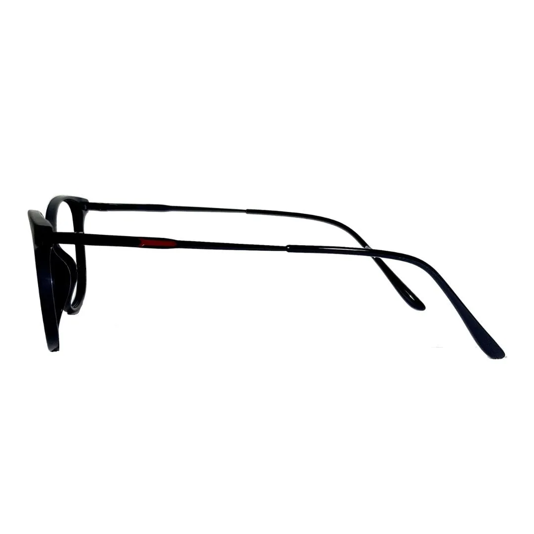 Jubleelens JB-59001 Cat-Eye Lined Specs Eyeglasses - Black Medium