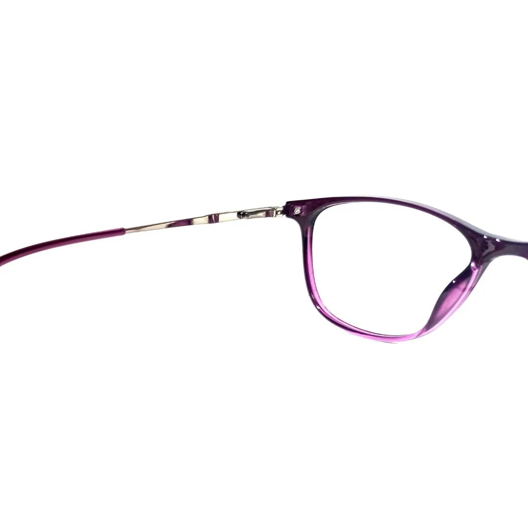 Jubleelens JB-59001 Cat-Eye Lined Specs Eyeglasses - Purple Medium