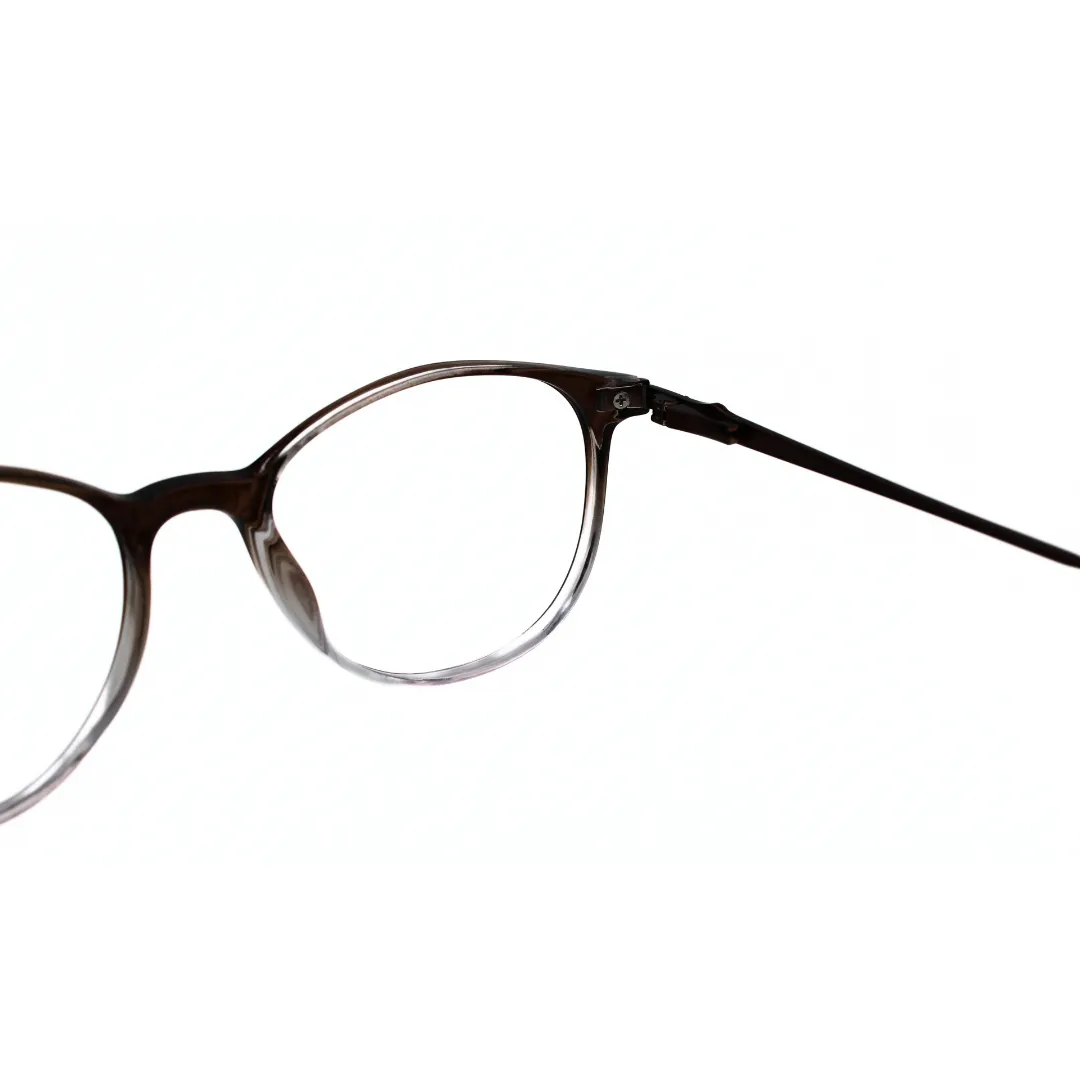 Jubleelens TR016-8 Gredle Brown Golden Brown Eyeglasses A Frame for Every Face Shape