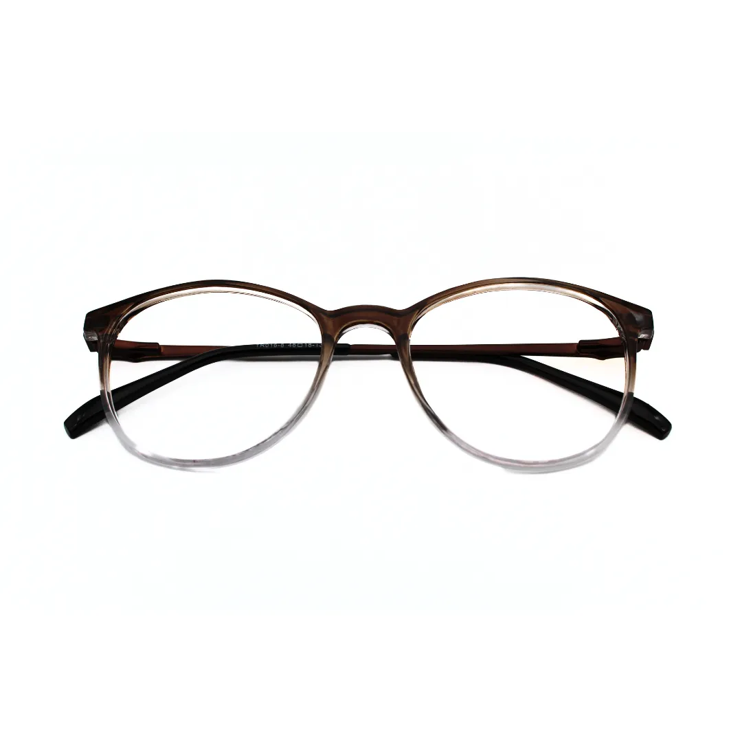 Jubleelens TR016-8 Gredle Brown Golden Brown Eyeglasses A Frame for Every Face Shape