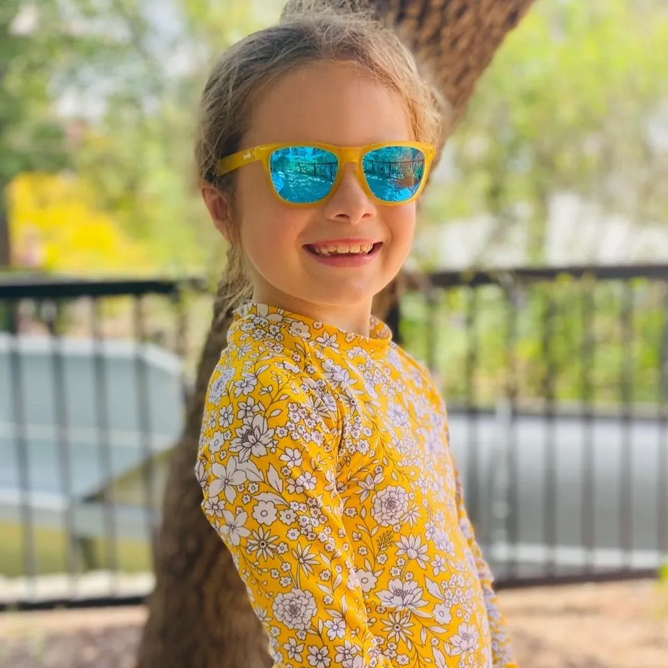 Just Monkeying Around - Yellow Frame Sunglasses For Kids
