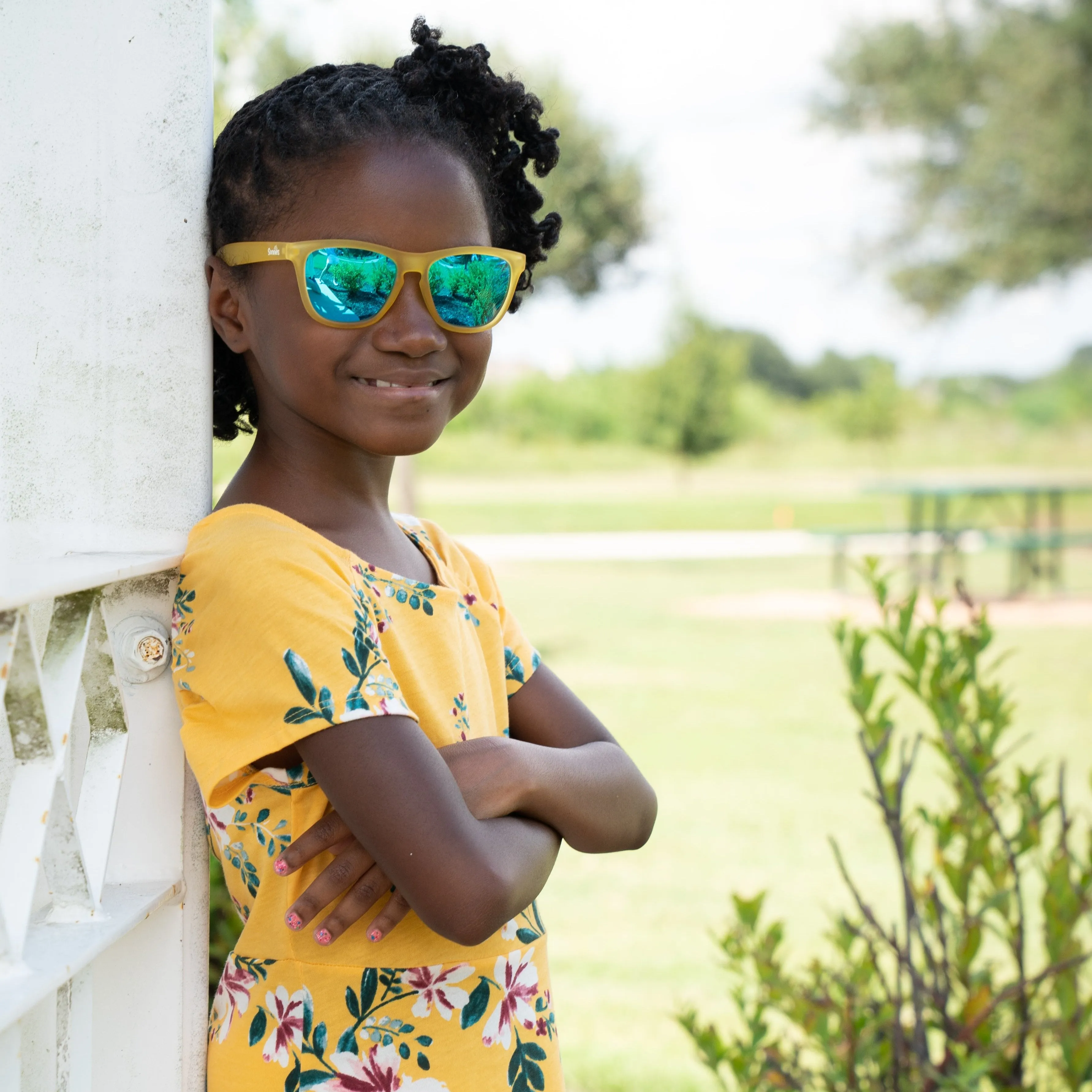 Just Monkeying Around - Yellow Frame Sunglasses For Kids