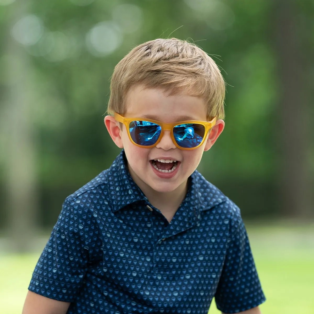 Just Monkeying Around - Yellow Frame Sunglasses For Kids