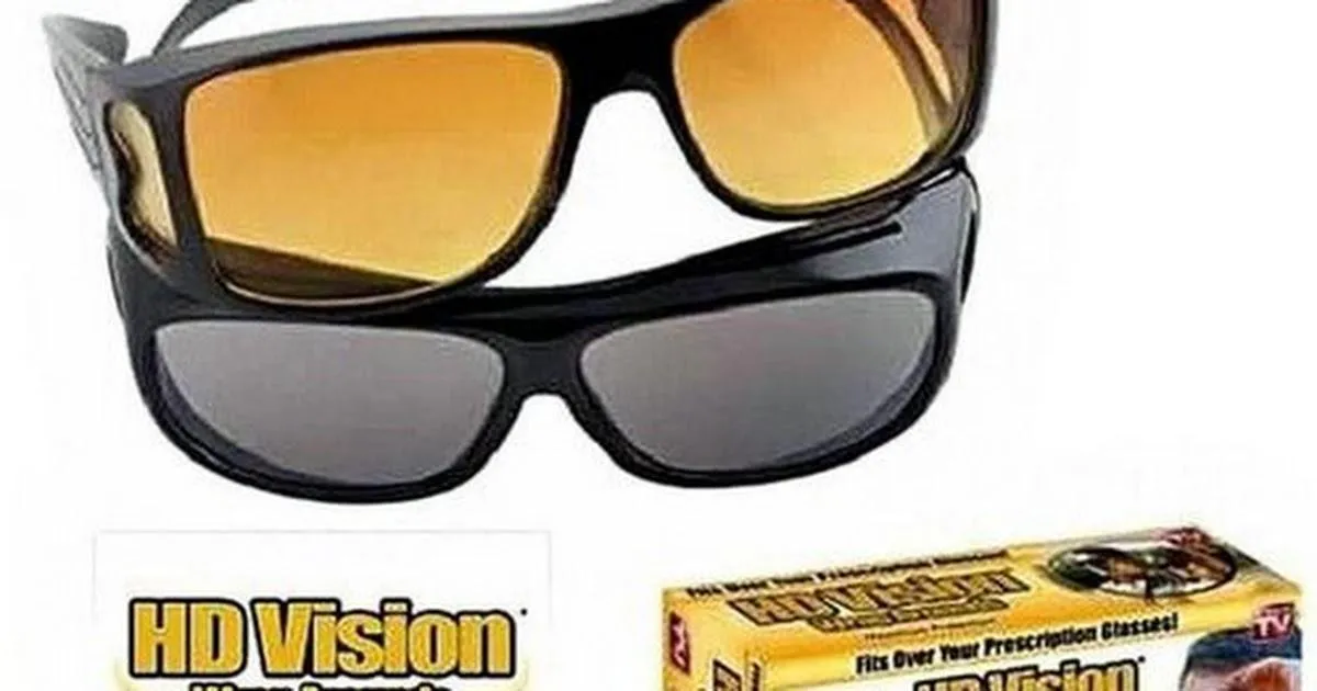 K Kudos  HD Vision Day and Night Unisex HD Vision Goggles Anti-Glare Polarized Sunglasses Men/Women