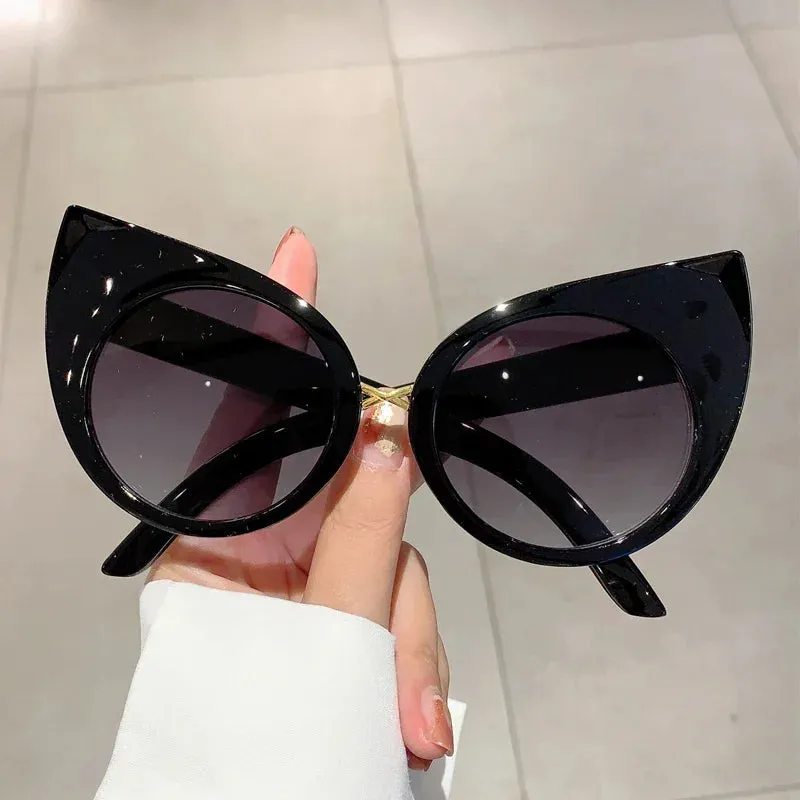 KAMMPT Oversized Cat Eye Women Sunglasses