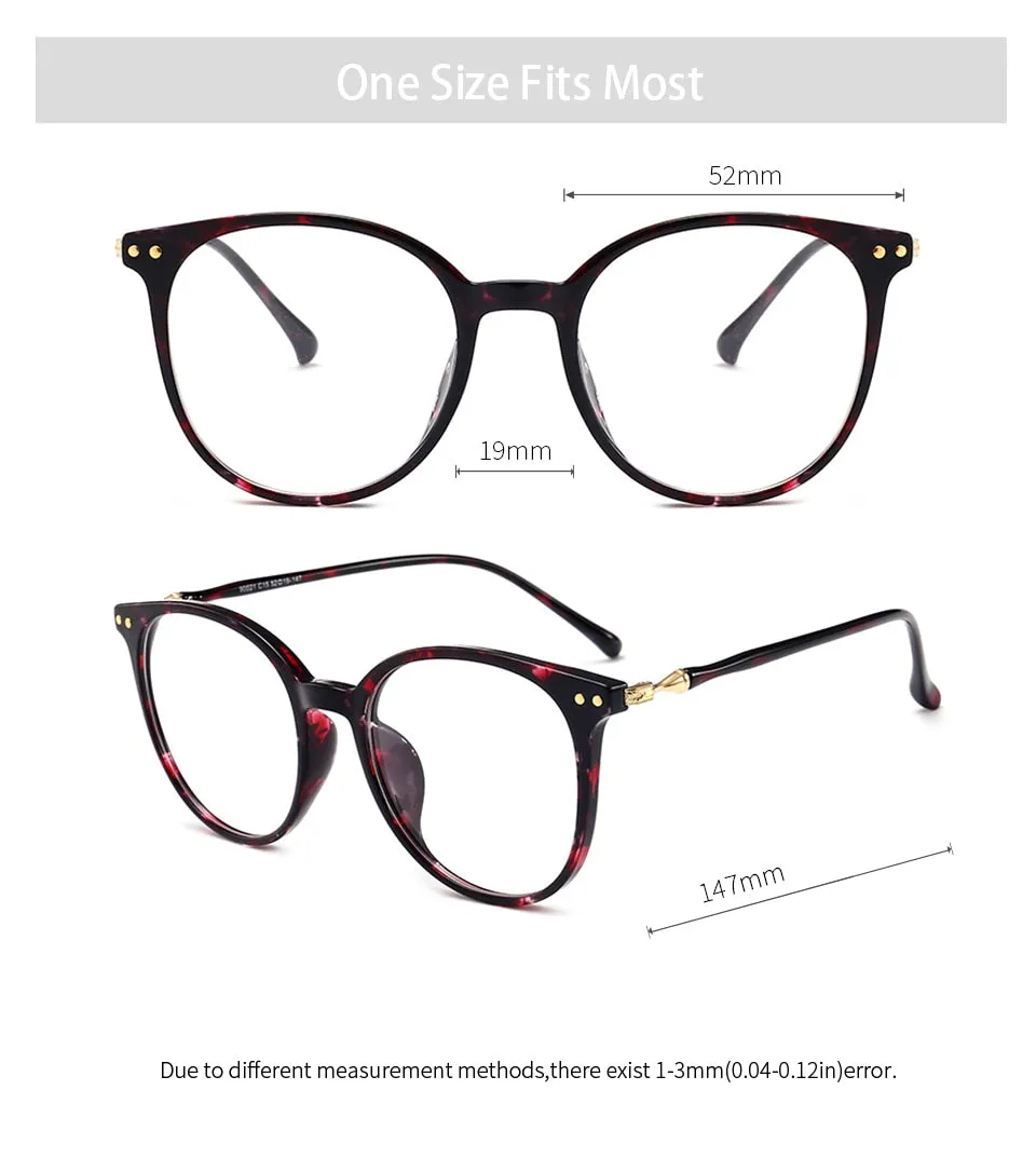 Kansept Unisex Full Rim Round Square Tr 90 Titanium Eyeglasses 90021