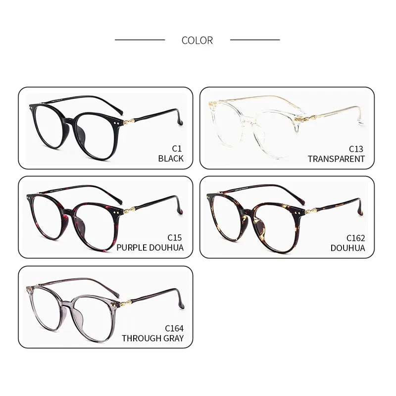 Kansept Unisex Full Rim Round Square Tr 90 Titanium Eyeglasses 90021