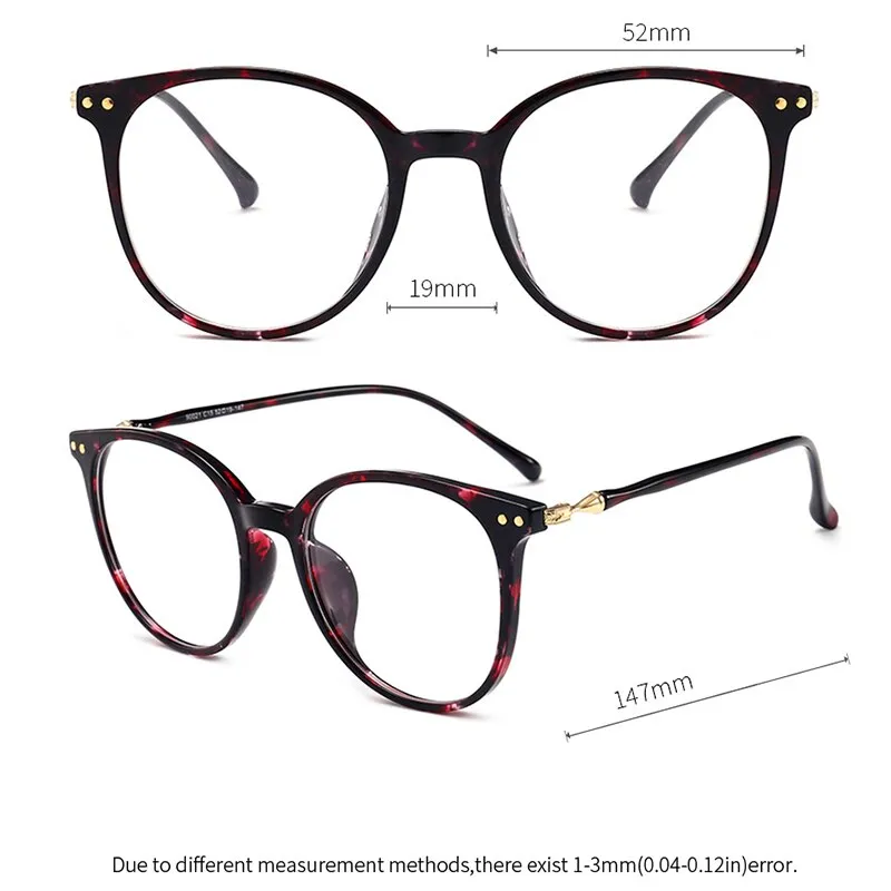 Kansept Unisex Full Rim Round Square Tr 90 Titanium Eyeglasses 90021