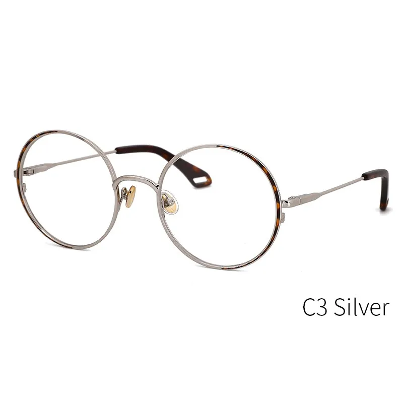 Kansept Women's Full Rim Round Stainless Steel Frame Eyeglasses Oq1004
