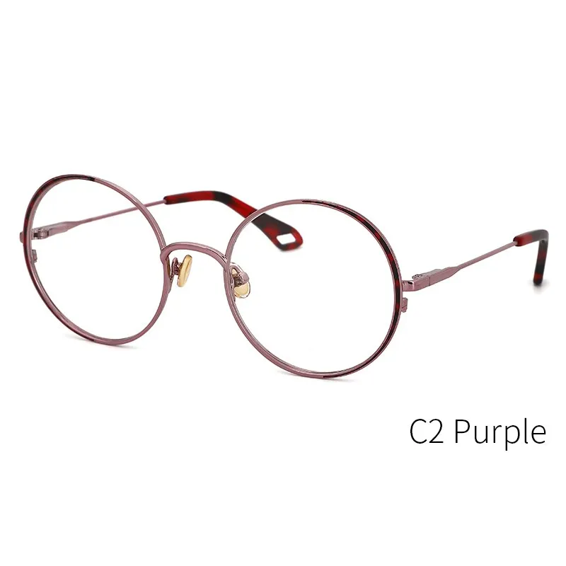 Kansept Women's Full Rim Round Stainless Steel Frame Eyeglasses Oq1004