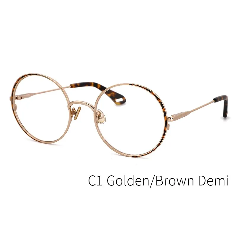 Kansept Women's Full Rim Round Stainless Steel Frame Eyeglasses Oq1004