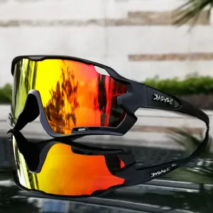 Kapvoe 5 Lens Sport Bicycle Glasses For Men Women Running Riding Sunglasses Mtb Cycling Eyewear Pro Road Bike Goggles