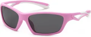 Karsaer Vision Kids Polarized Sports Sunglasses TPEE Unbreakable Glasses for Girls Boys Age 3-8 Cycling Running