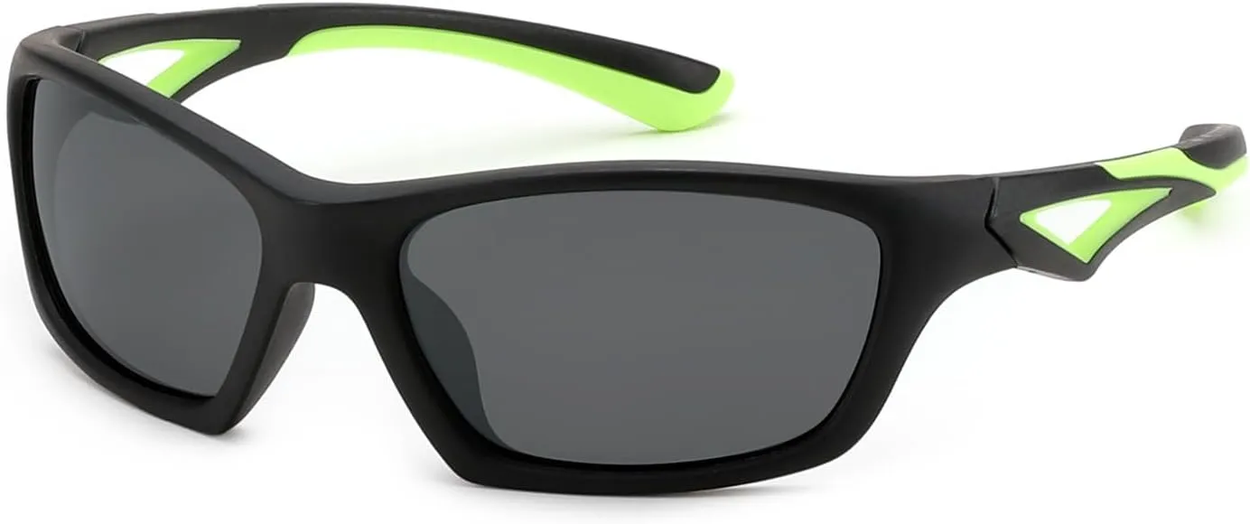 Karsaer Vision Kids Polarized Sports Sunglasses TPEE Unbreakable Glasses for Girls Boys Age 3-8 Cycling Running