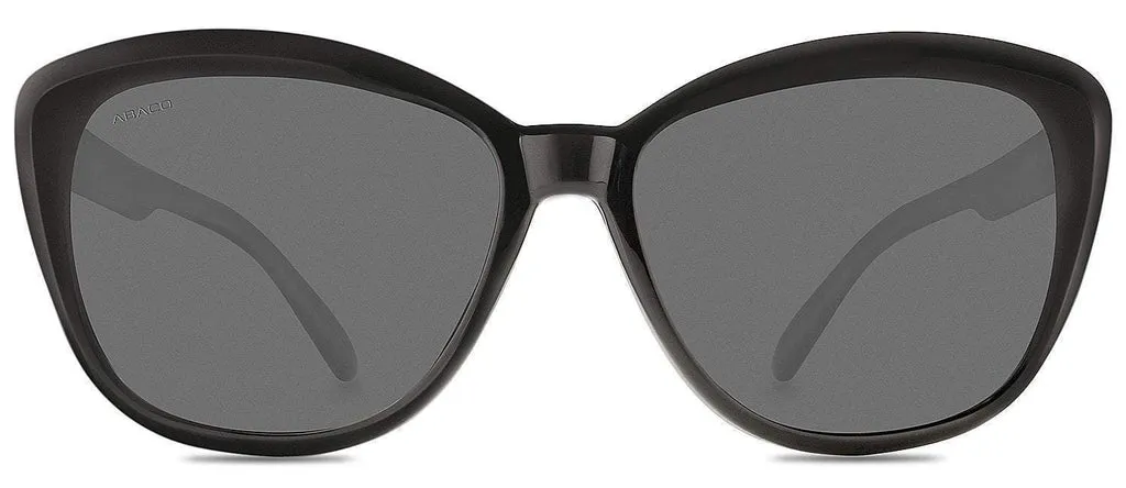 Kateye Women Sunglasses -  Gloss Black/Gray