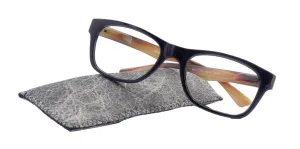 Kelly, (Premium) Reading Glasses High End Readers  1.25 to  4 Magnifying (Black ) Square. Optical Frames, NY Fifth Avenue.