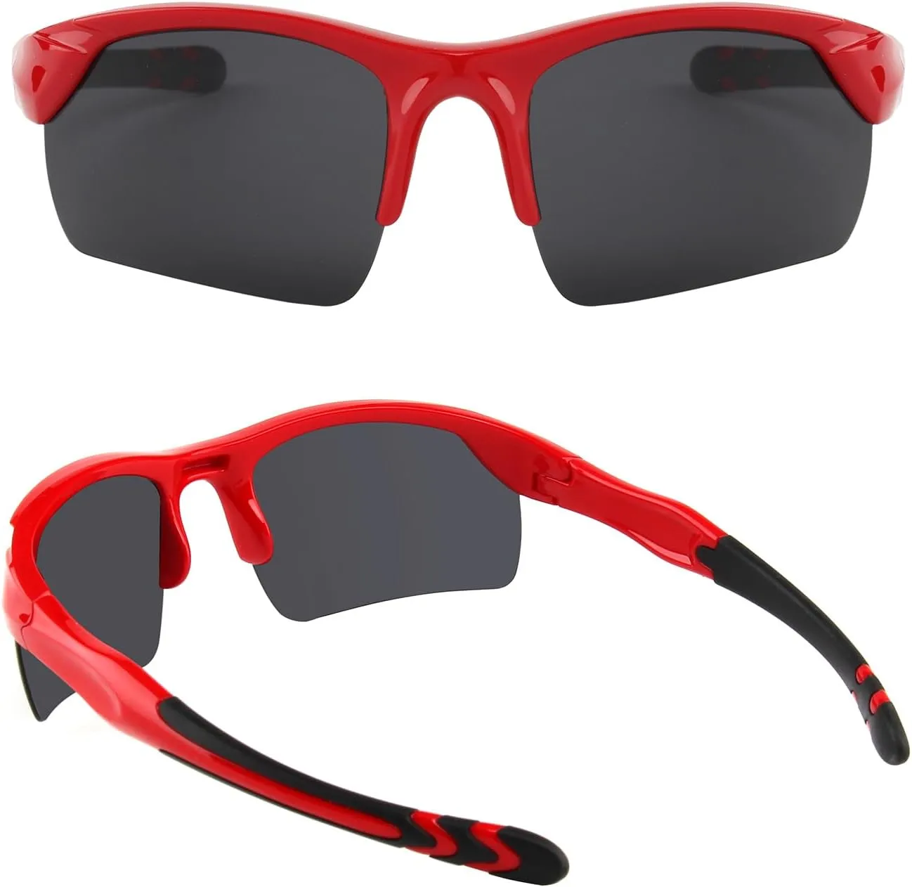 KENBO Kids Sunglasses for Boys Girls Wrap Around Sports Sunglasses with UV Protection Age 3-8