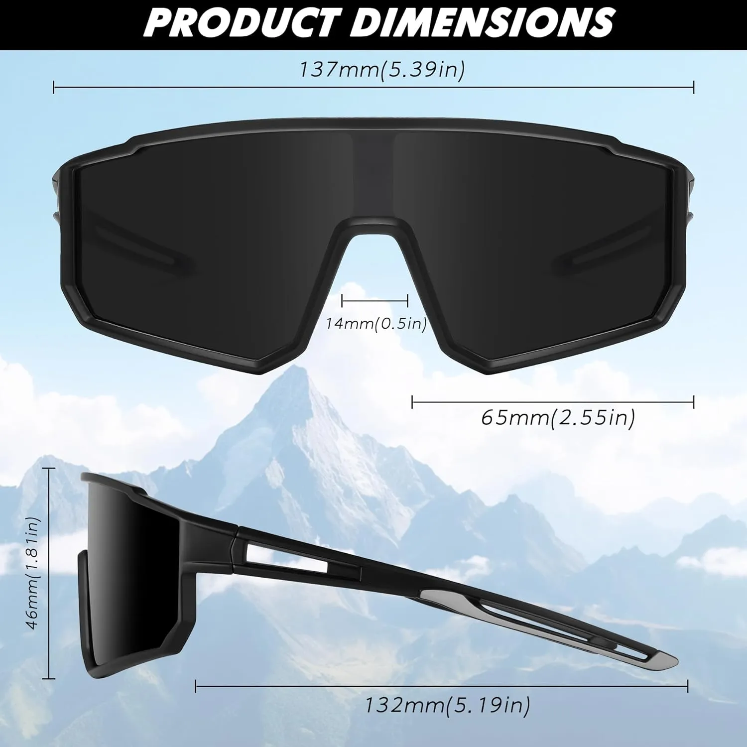KesaPlan Kids Baseball Polarized Sunglasses for Boys Girls, Youth Sports Sunglasses for Age 6-14 Softball Cycling
