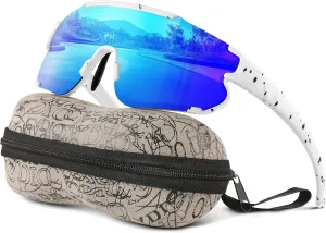 Kids Baseball Polarized Sunglasses: Sports Sunglasses for Boys Girls 3-12 Youth Sun Glasses for Cycling Running