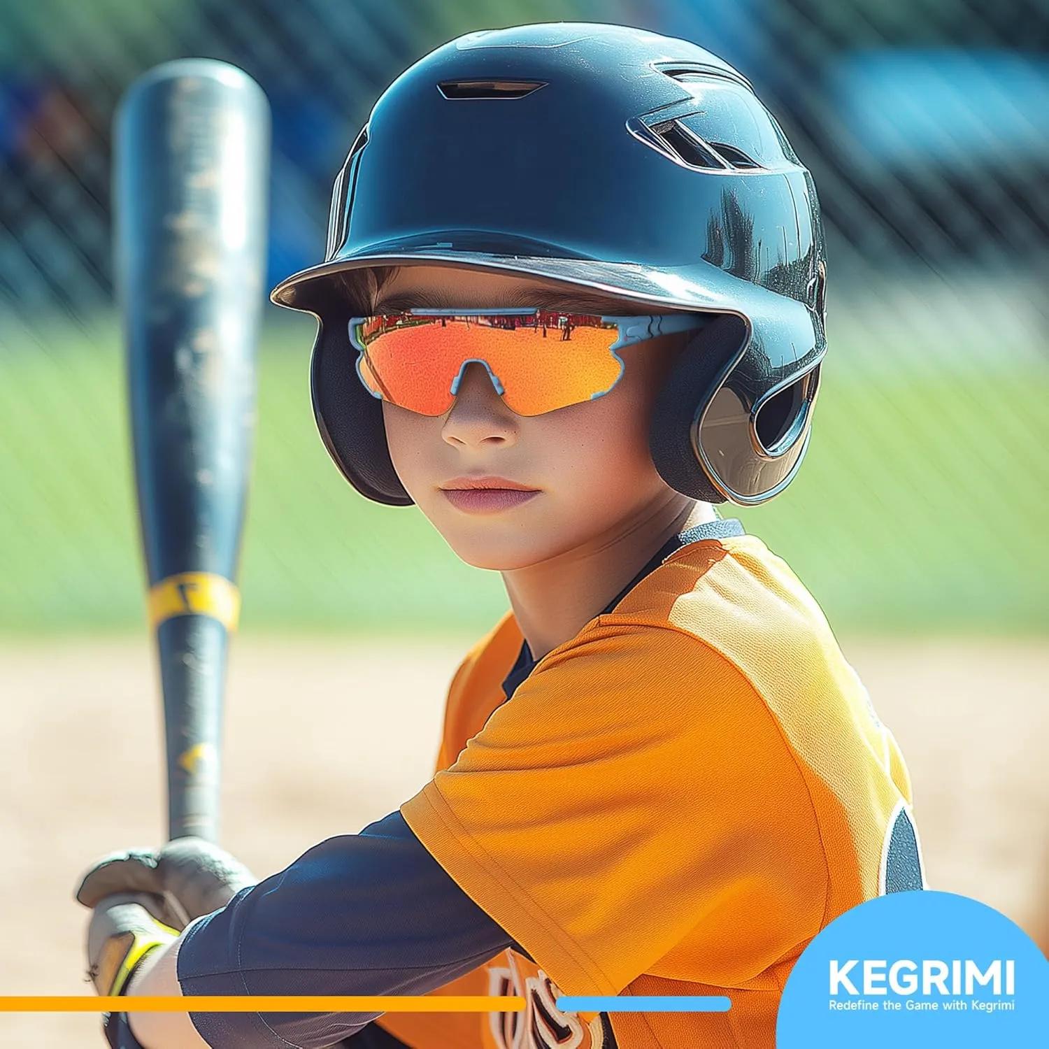 Kids Baseball Polarized Sunglasses: Sports Sunglasses for Boys Girls 3-12 Youth Sun Glasses for Cycling Running
