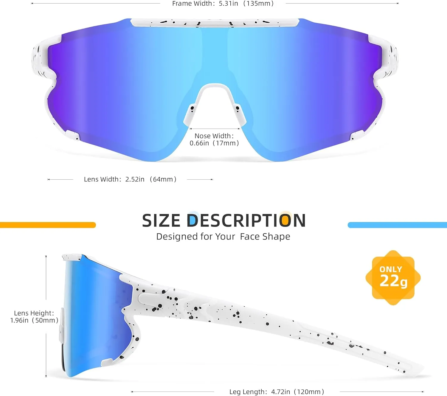 Kids Baseball Polarized Sunglasses: Sports Sunglasses for Boys Girls 3-12 Youth Sun Glasses for Cycling Running