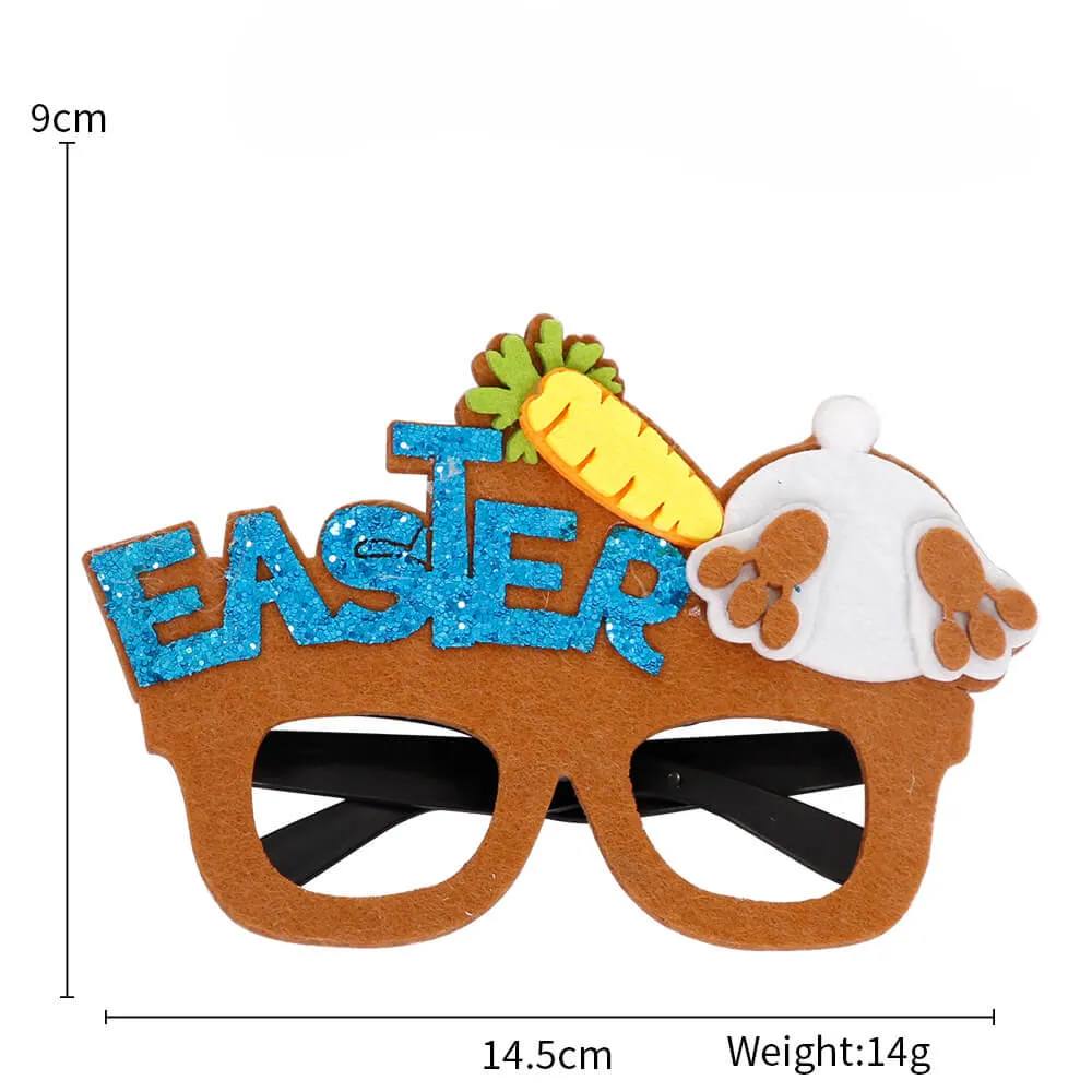 Kids Bunny Glasses 6pcs Hatching Eggs Easter Eyeglasses for Party Supplies Easter Chick Glasses