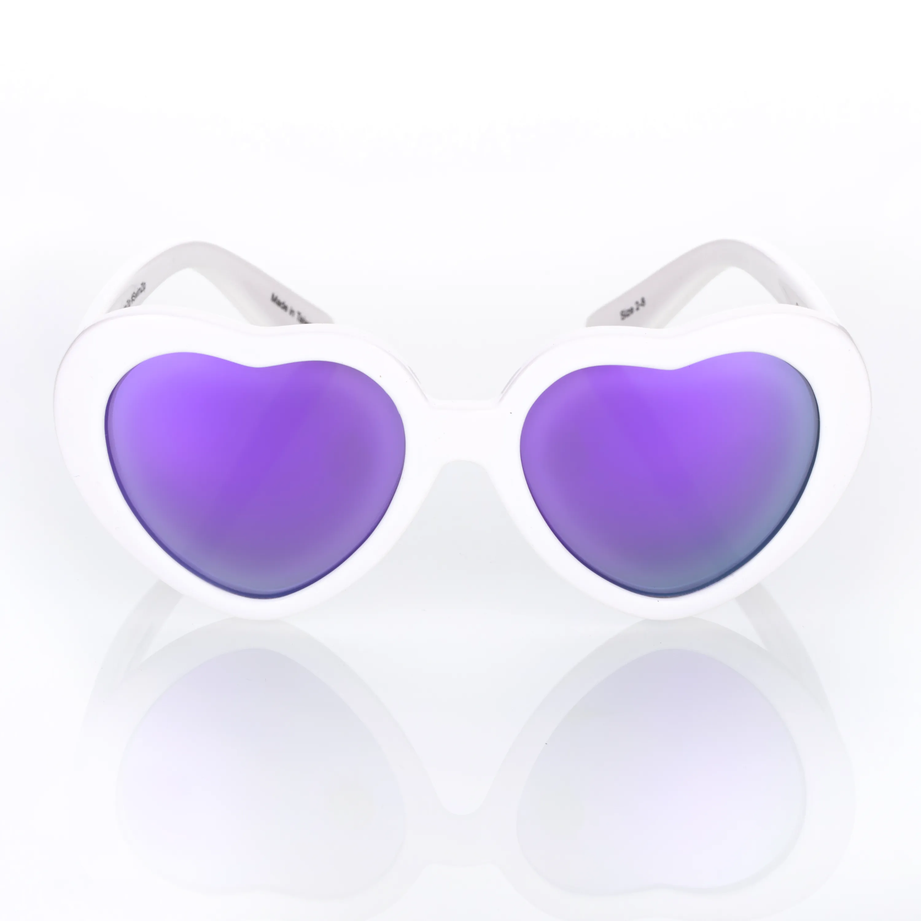 Kids Heart Sunglasses - White