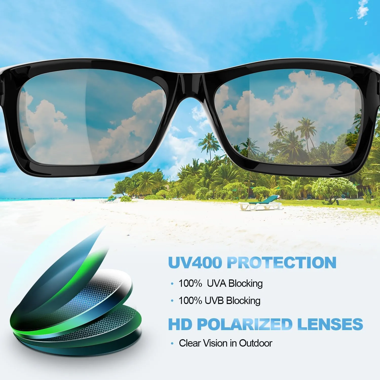 Kids Polarized Sports Sunglasses for Boys Girls Flexible Frame Youth Baseball Running Fishing Glasses for Age 5-14