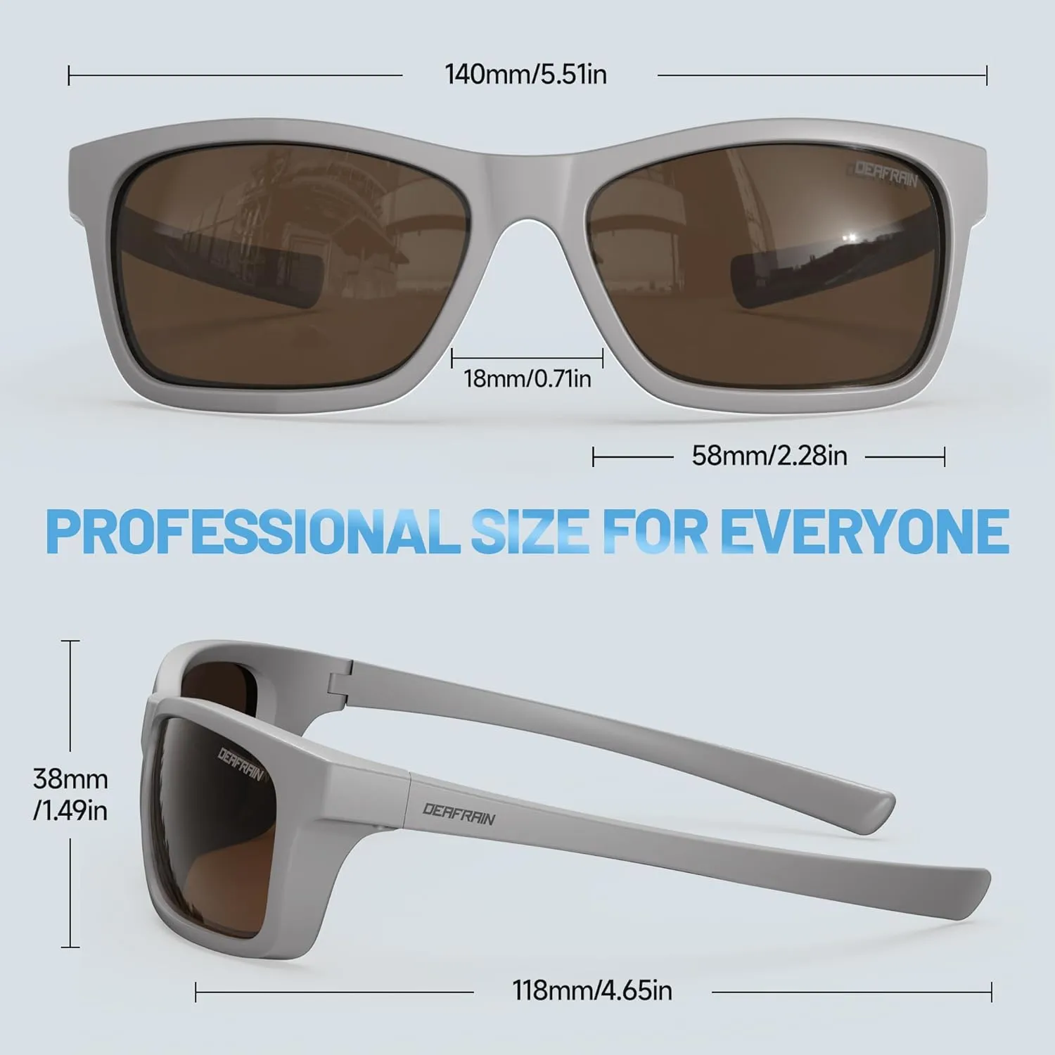Kids Polarized Sports Sunglasses for Boys Girls Flexible Frame Youth Baseball Running Fishing Glasses for Age 5-14