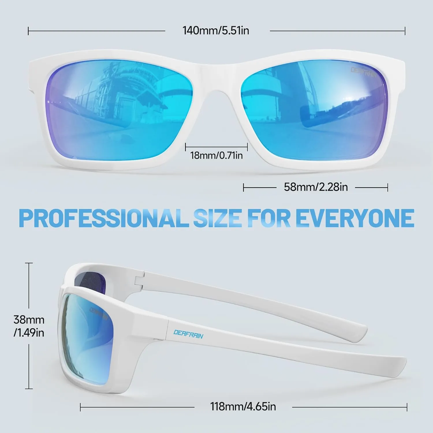 Kids Polarized Sports Sunglasses for Boys Girls Flexible Frame Youth Baseball Running Fishing Glasses for Age 5-14