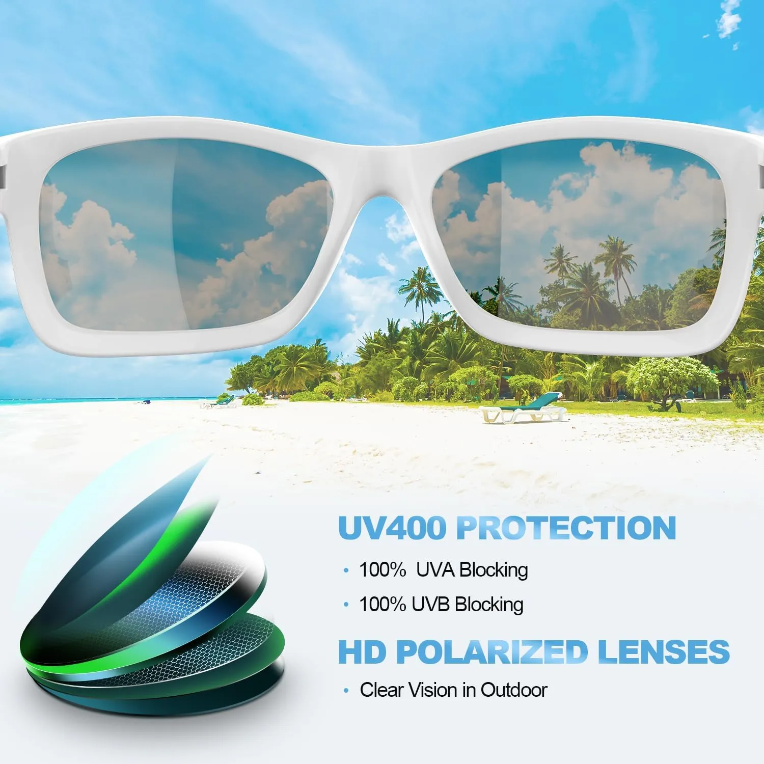 Kids Polarized Sports Sunglasses for Boys Girls Flexible Frame Youth Baseball Running Fishing Glasses for Age 5-14