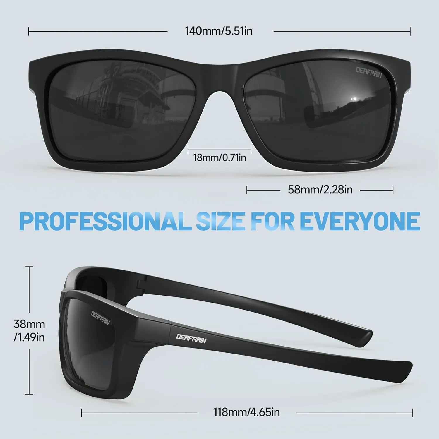 Kids Polarized Sports Sunglasses for Boys Girls Flexible Frame Youth Baseball Running Fishing Glasses for Age 5-14