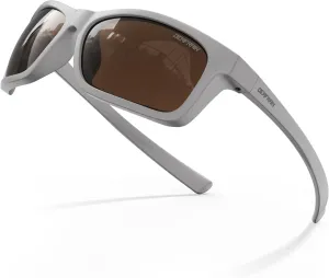 Kids Polarized Sports Sunglasses for Boys Girls Flexible Frame Youth Baseball Running Fishing Glasses for Age 5-14