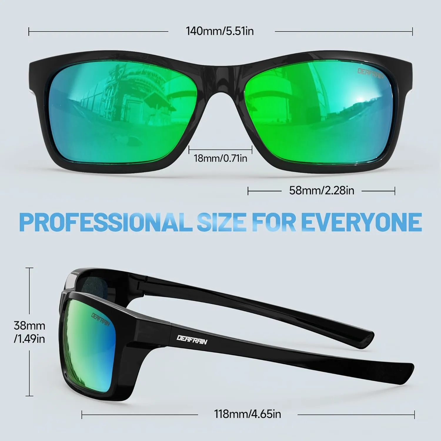 Kids Polarized Sports Sunglasses for Boys Girls Flexible Frame Youth Baseball Running Fishing Glasses for Age 5-14
