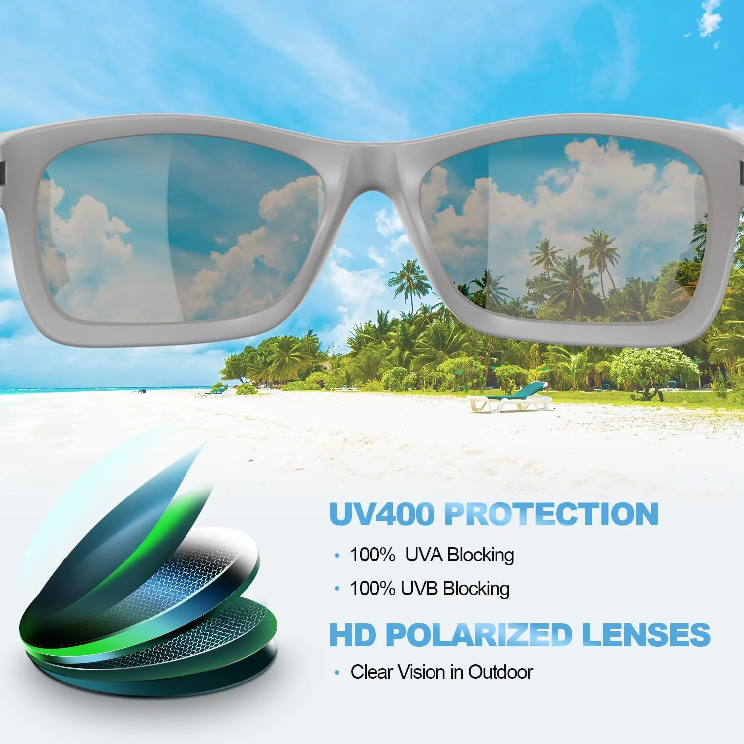 Kids Polarized Sports Sunglasses for Boys Girls Flexible Frame Youth Baseball Running Fishing Glasses for Age 5-14
